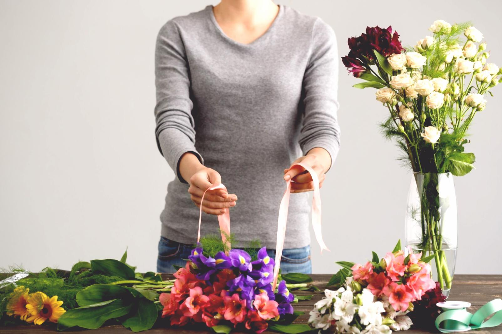 Wedding bouquet masterclass showing a beautiful floral arrangement